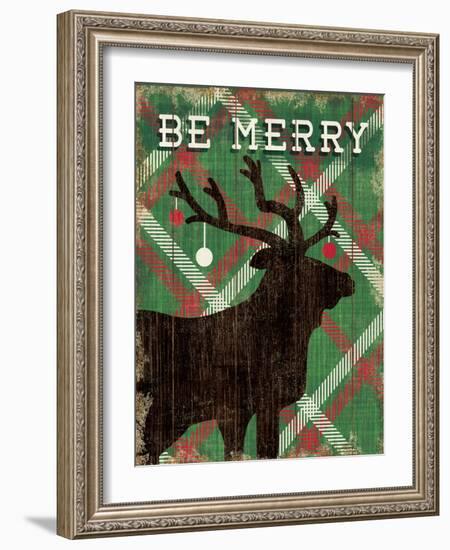 Simple Living Holiday Elk-Michael Mullan-Framed Art Print