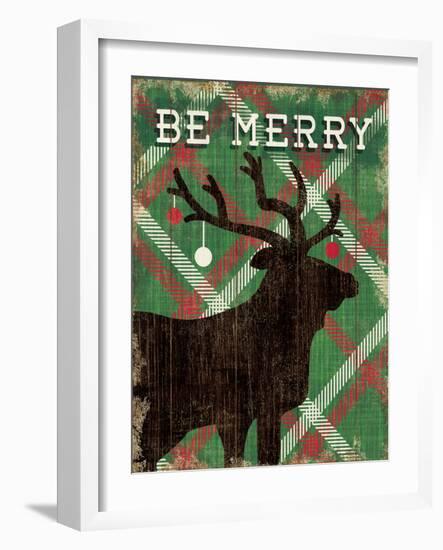 Simple Living Holiday Elk-Michael Mullan-Framed Art Print