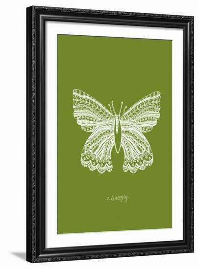 Simple Nature - Butterfly-Clara Wells-Framed Giclee Print