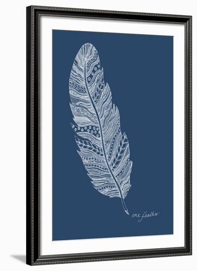 Simple Nature - Feather-Clara Wells-Framed Giclee Print