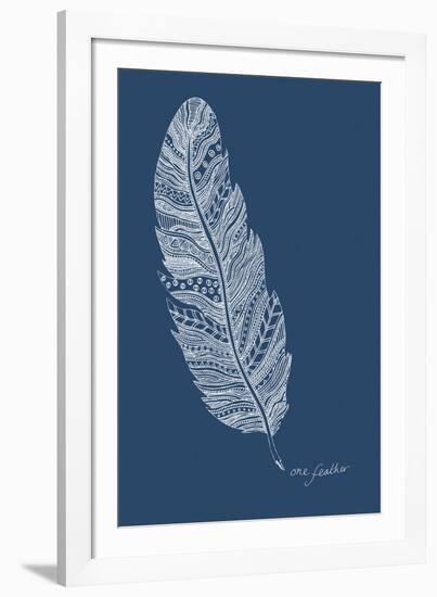 Simple Nature - Feather-Clara Wells-Framed Giclee Print