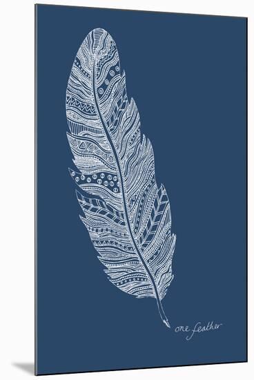 Simple Nature - Feather-Clara Wells-Mounted Giclee Print