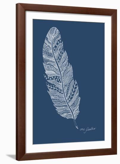 Simple Nature - Feather-Clara Wells-Framed Giclee Print