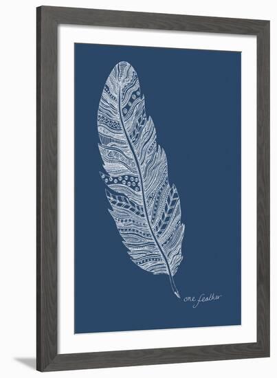 Simple Nature - Feather-Clara Wells-Framed Giclee Print