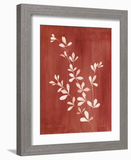 Simple Nature II Burgundy-Danhui Nai-Framed Art Print