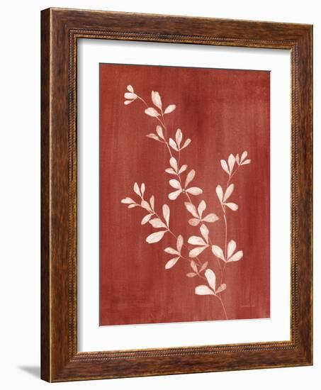 Simple Nature II Burgundy-Danhui Nai-Framed Art Print