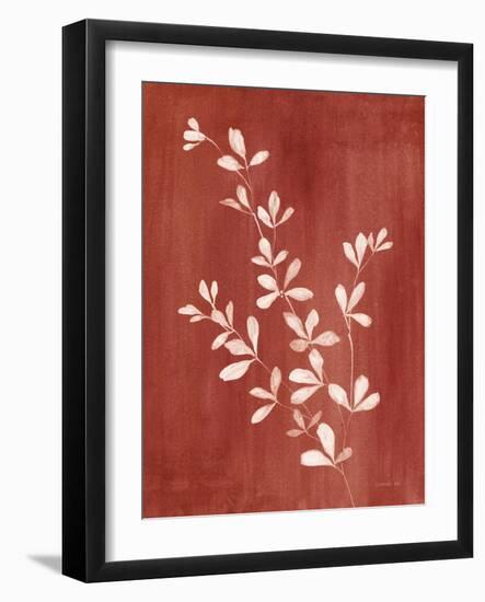 Simple Nature II Burgundy-Danhui Nai-Framed Art Print