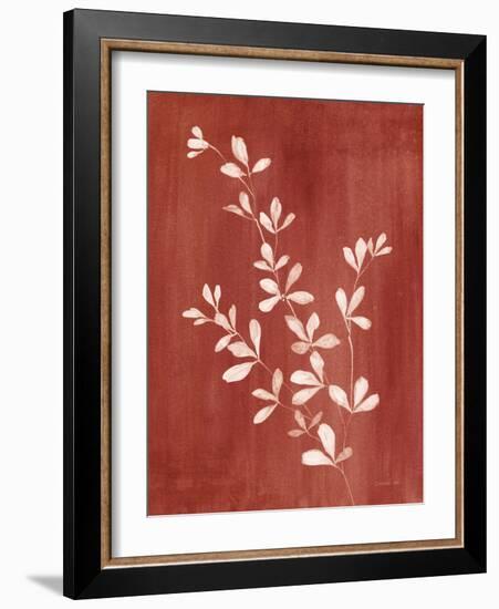 Simple Nature II Burgundy-Danhui Nai-Framed Art Print