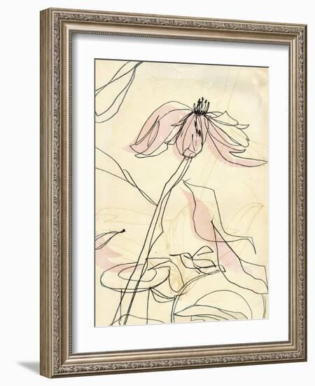 Simple Pink Floral-Paula Mills-Framed Giclee Print