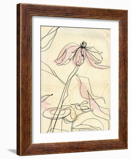 Simple Pink Floral-Paula Mills-Framed Giclee Print