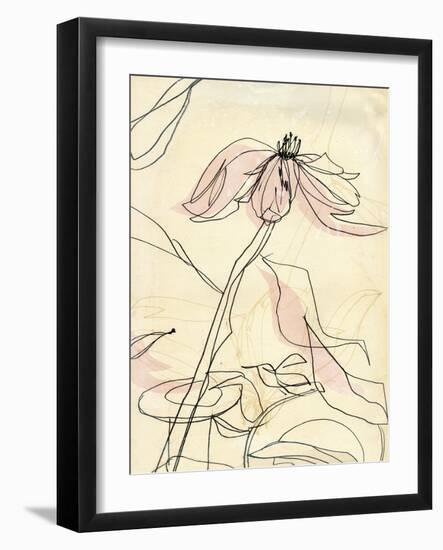 Simple Pink Floral-Paula Mills-Framed Giclee Print