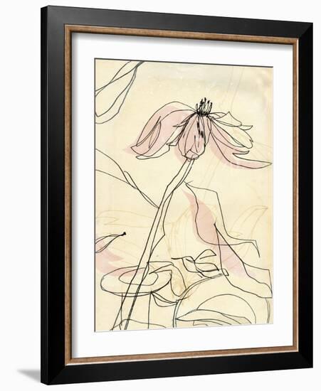 Simple Pink Floral-Paula Mills-Framed Giclee Print