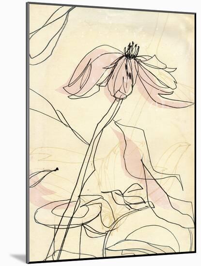 Simple Pink Floral-Paula Mills-Mounted Giclee Print