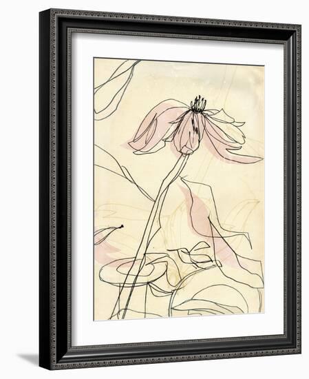 Simple Pink Floral-Paula Mills-Framed Giclee Print