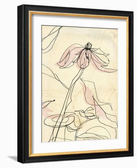 Simple Pink Floral-Paula Mills-Framed Giclee Print