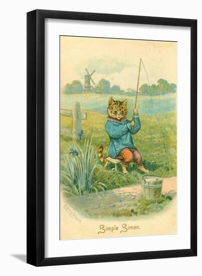 Simple Simon, C.1905-Louis Wain-Framed Giclee Print