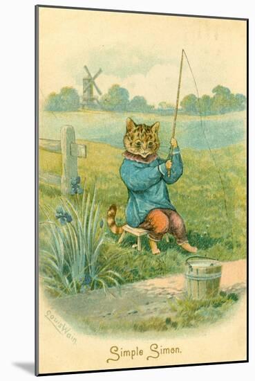 Simple Simon, C.1905-Louis Wain-Mounted Giclee Print