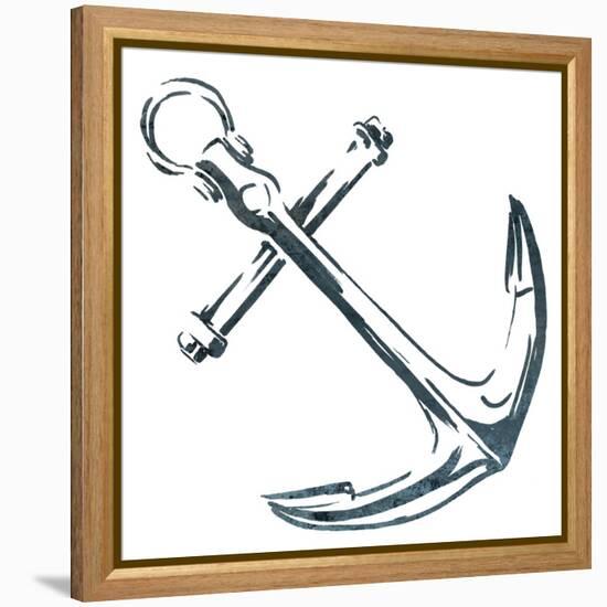 Simple Sketched Anchor-OnRei-Framed Stretched Canvas