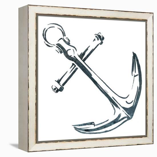 Simple Sketched Anchor-OnRei-Framed Stretched Canvas