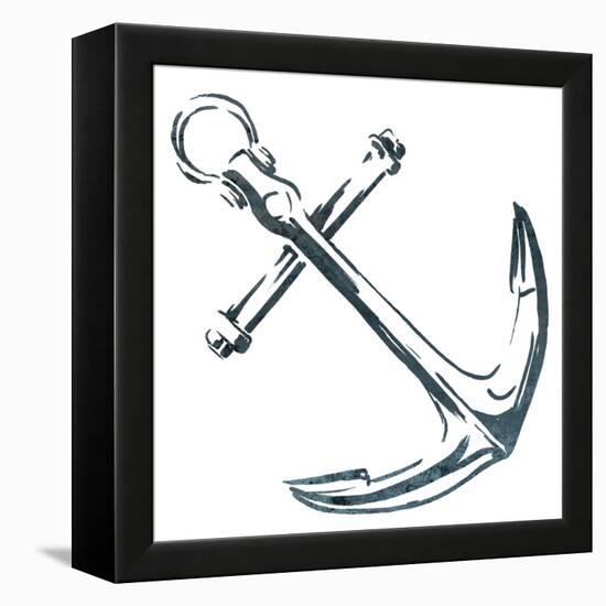 Simple Sketched Anchor-OnRei-Framed Stretched Canvas