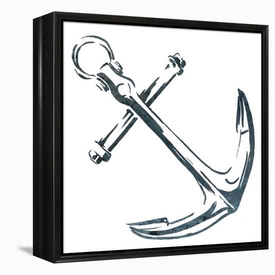 Simple Sketched Anchor-OnRei-Framed Stretched Canvas