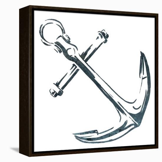 Simple Sketched Anchor-OnRei-Framed Stretched Canvas