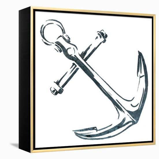 Simple Sketched Anchor-OnRei-Framed Stretched Canvas