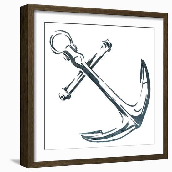 Simple Sketched Anchor-OnRei-Framed Premium Giclee Print