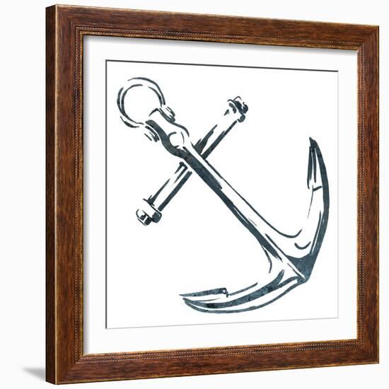 Simple Sketched Anchor-OnRei-Framed Premium Giclee Print
