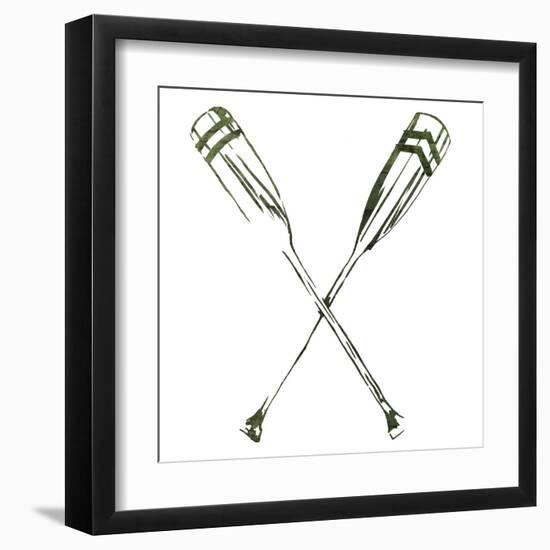 Simple Sketched Oars-OnRei-Framed Art Print