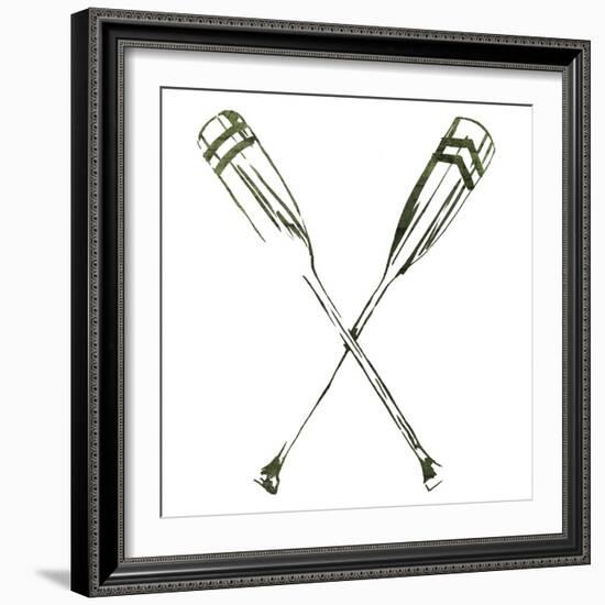 Simple Sketched Oars-OnRei-Framed Art Print