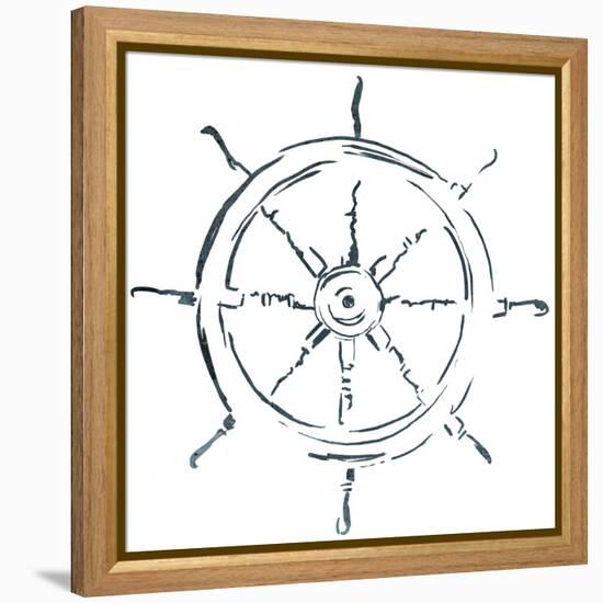 Simple Sketched Wheel-OnRei-Framed Stretched Canvas