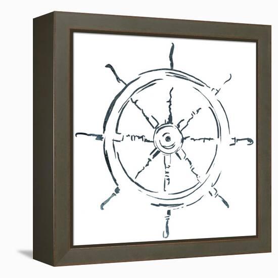 Simple Sketched Wheel-OnRei-Framed Stretched Canvas