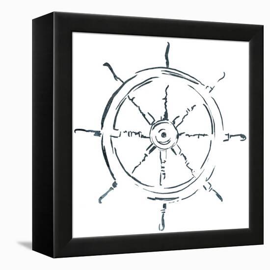 Simple Sketched Wheel-OnRei-Framed Stretched Canvas