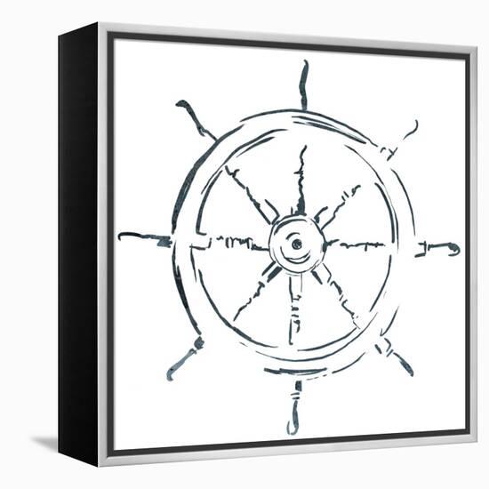 Simple Sketched Wheel-OnRei-Framed Stretched Canvas