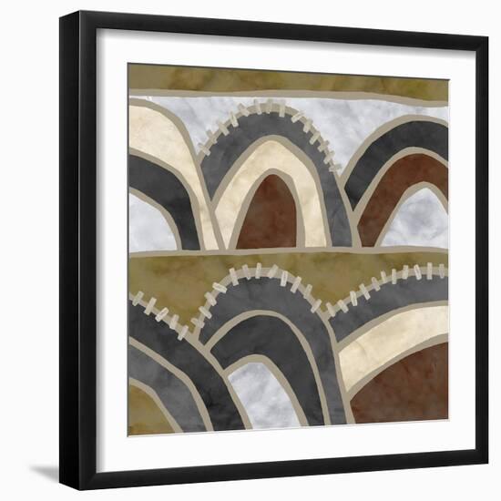 Simple Stitched - Mountains-Lottie Fontaine-Framed Giclee Print