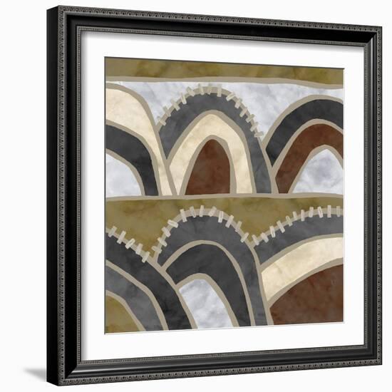 Simple Stitched - Mountains-Lottie Fontaine-Framed Giclee Print