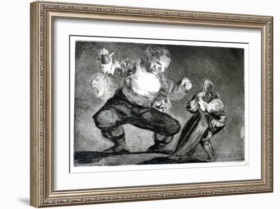 Simpleton, 1819-1823-Francisco de Goya-Framed Giclee Print