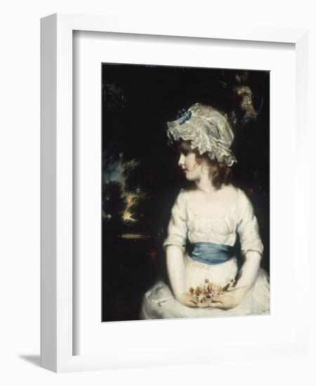 Simplicity - Portrait of Miss Theophilia Gwatkin, c.1789-Sir Joshua Reynolds-Framed Giclee Print