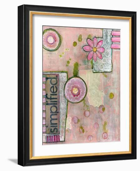 Simplified Abstract Art-Blenda Tyvoll-Framed Art Print