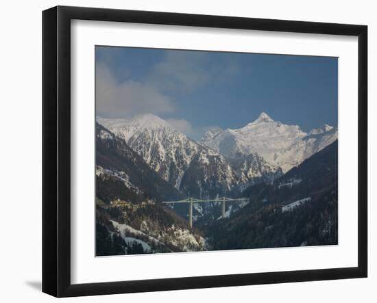 Simplon Pass Road, Wallis (Valais) Canton, Switzerland, Europe-Angelo Cavalli-Framed Photographic Print