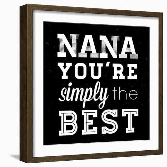 Simply the Best Nana Square-Sd Graphics Studio-Framed Art Print