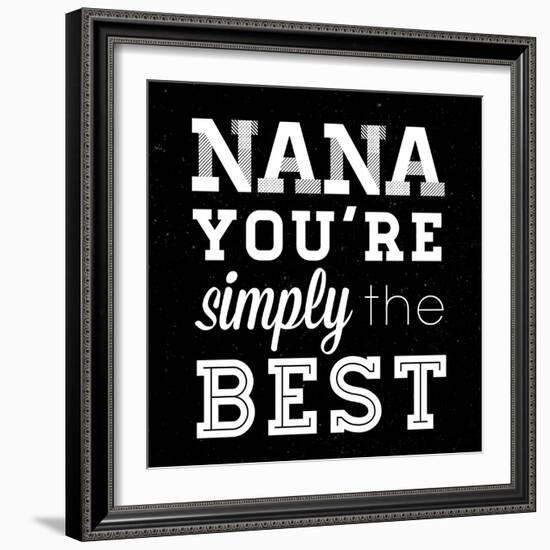 Simply the Best Nana Square-Sd Graphics Studio-Framed Art Print