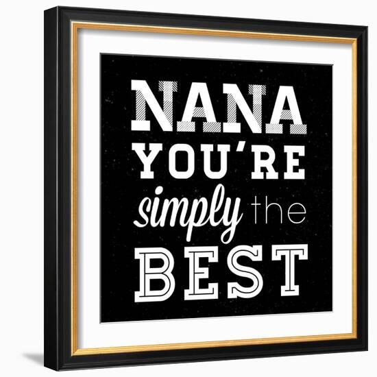 Simply the Best Nana Square-Sd Graphics Studio-Framed Art Print