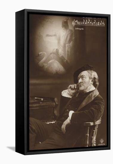 Simulated Portrait of Richard Wagner-null-Framed Premier Image Canvas