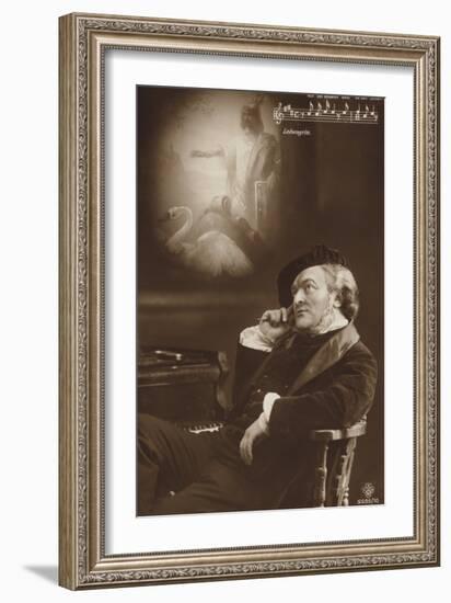 Simulated Portrait of Richard Wagner-null-Framed Photographic Print