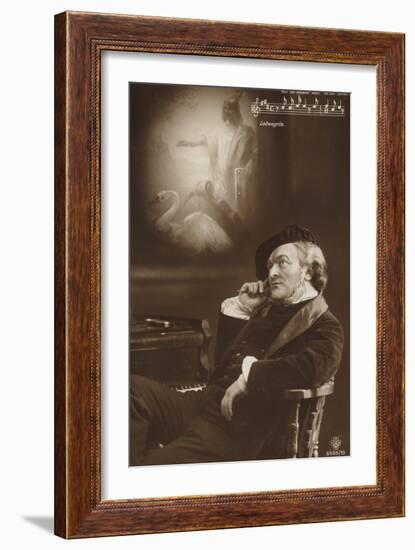 Simulated Portrait of Richard Wagner-null-Framed Photographic Print