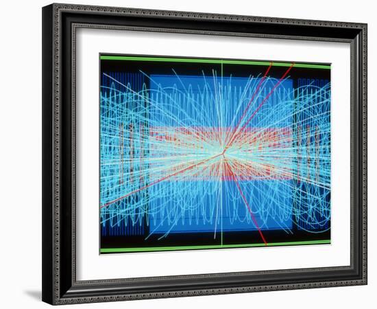 Simulation of Higgs Boson Production-David Parker-Framed Photographic Print