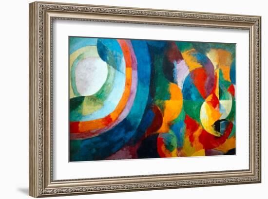 Simultaneous Contrasts: Sun and Moon, 1912-1913-Robert Delaunay-Framed Giclee Print