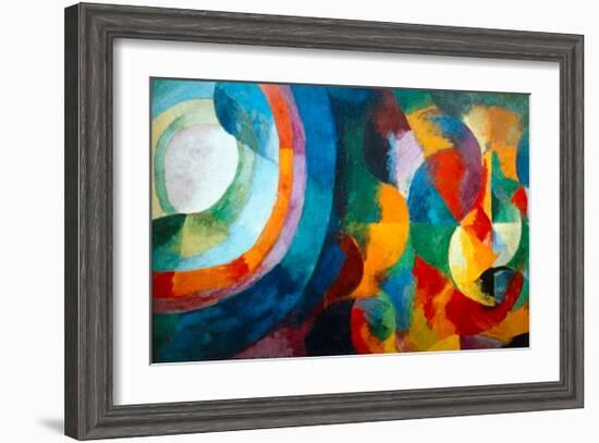 Simultaneous Contrasts: Sun and Moon, 1912-1913-Robert Delaunay-Framed Giclee Print